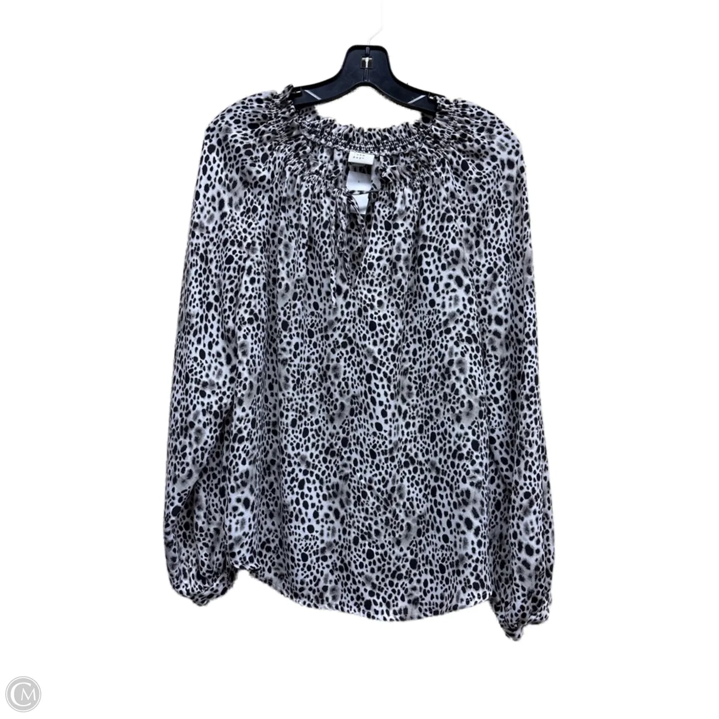 Top Long Sleeve By A New Day In Animal Print, Size: M