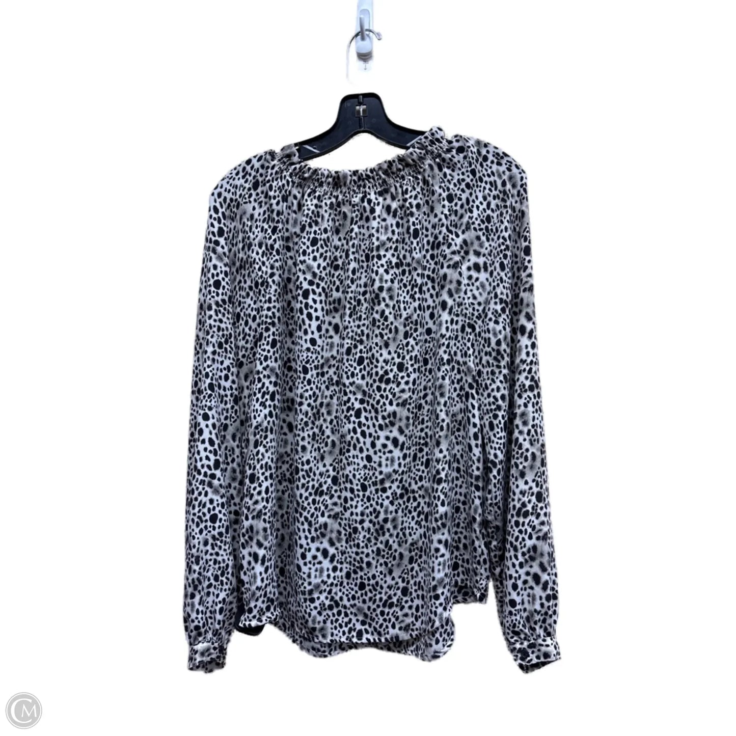 Top Long Sleeve By A New Day In Animal Print, Size: M