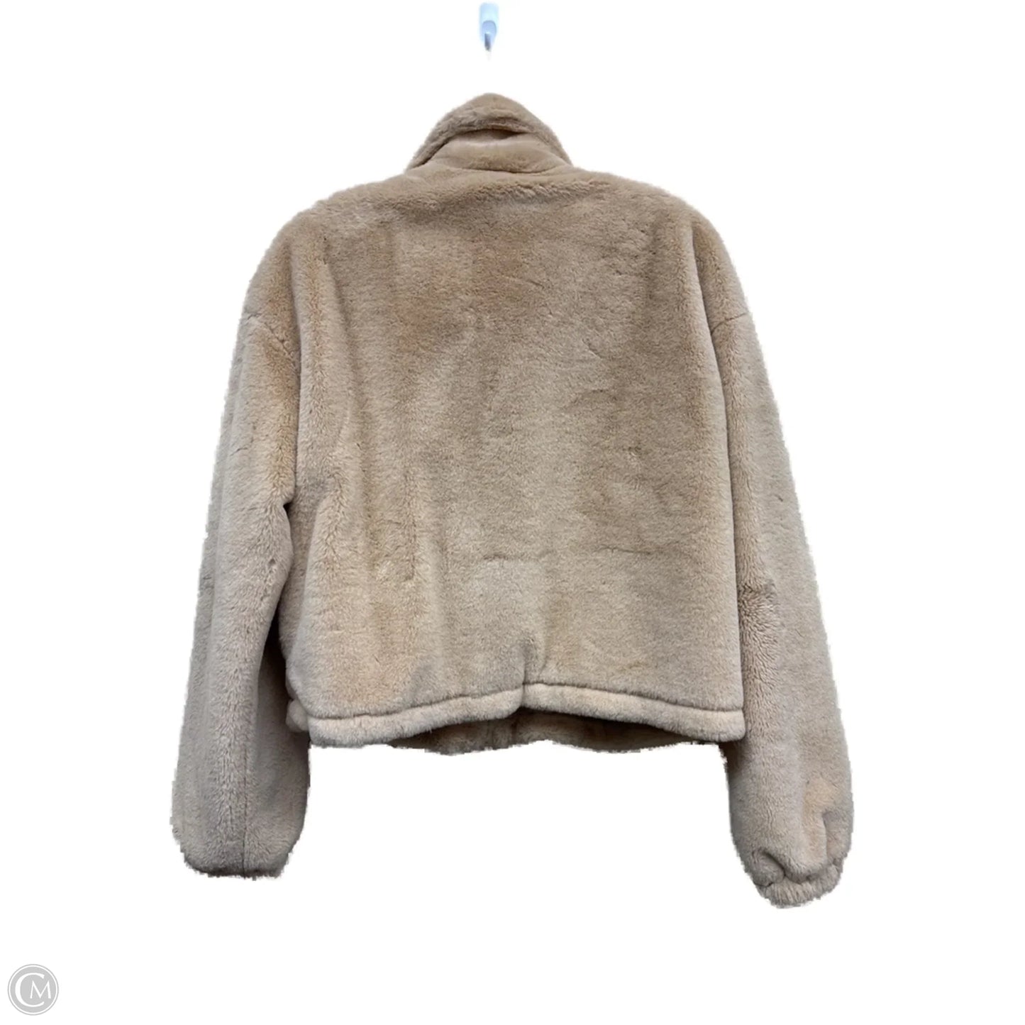 Coat Faux Fur & Sherpa By Clothes Mentor In Tan, Size: S