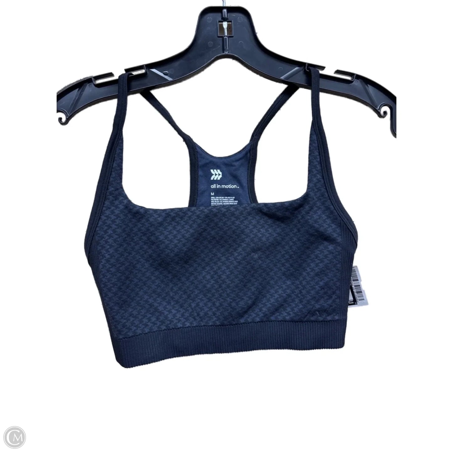 Athletic Bra By All In Motion In Black & Blue, Size: M
