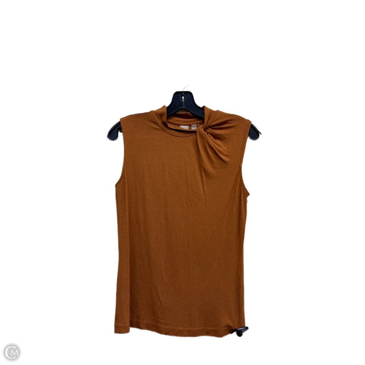 Top Short Sleeve By Hugo Boss In Orange, Size: S
