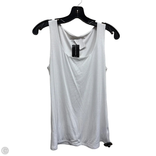 Top Sleeveless By Inc In White, Size: M