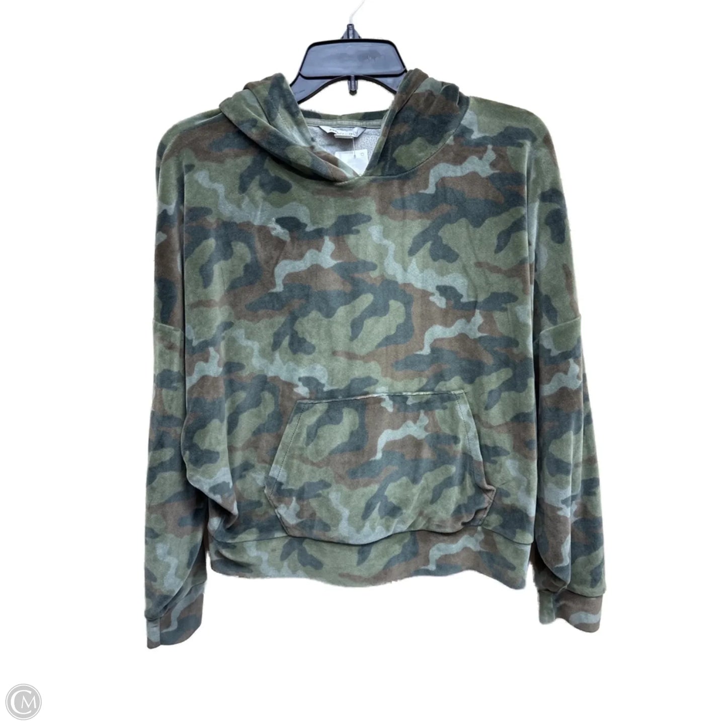 Sweatshirt Hoodie By American Eagle In Camouflage Print, Size: S