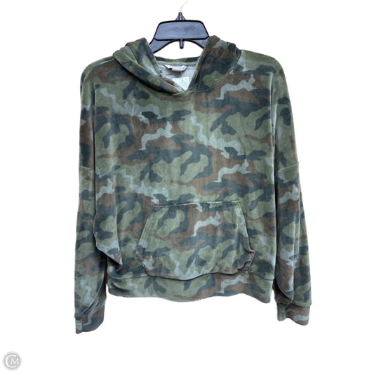 Sweatshirt Hoodie By American Eagle In Camouflage Print, Size: S