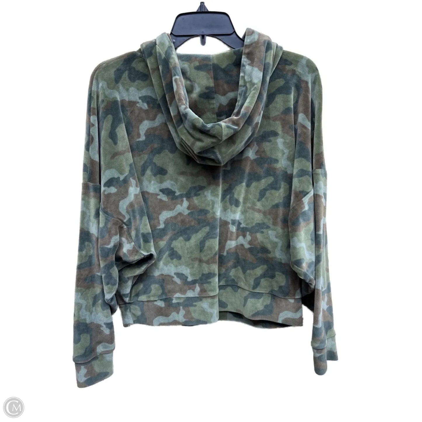Sweatshirt Hoodie By American Eagle In Camouflage Print, Size: S