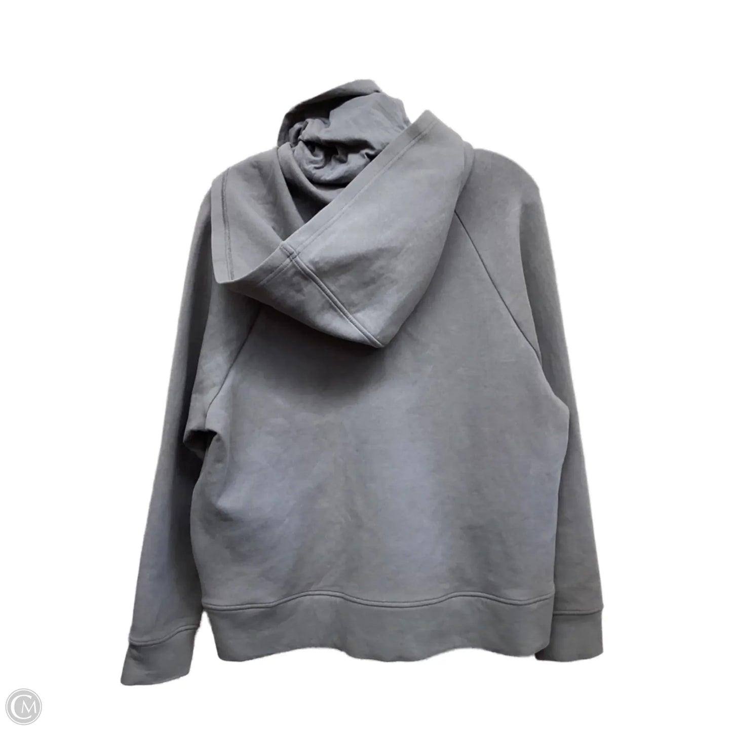 Sweatshirt Hoodie By Banana Republic In Grey, Size: L