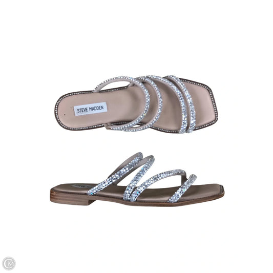 Sandals Flats By Steve Madden In Clear, Size: 8.5