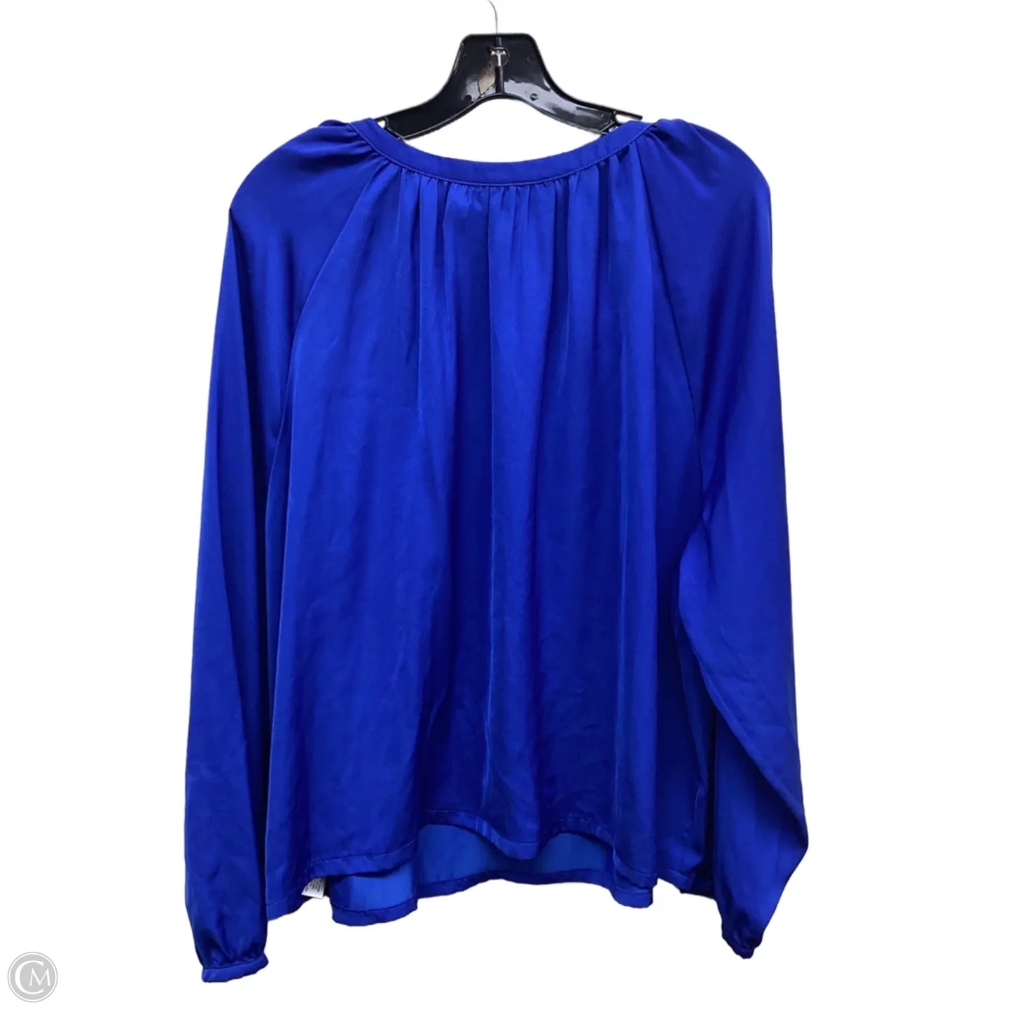 Top Long Sleeve By Apt 9 In Blue, Size: 2x