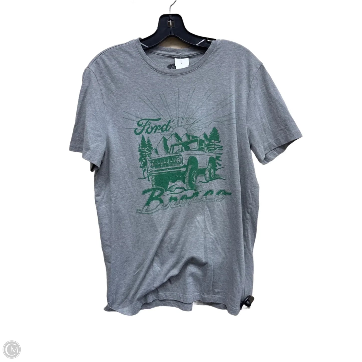 Top Short Sleeve By Clothes Mentor In Grey, Size: M