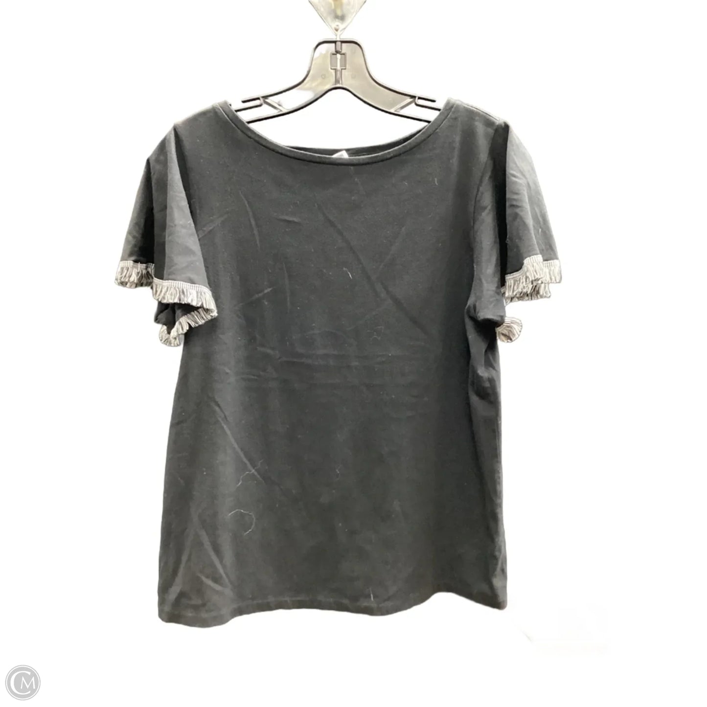 Top Short Sleeve By Ann Taylor In Black, Size: Xxsp
