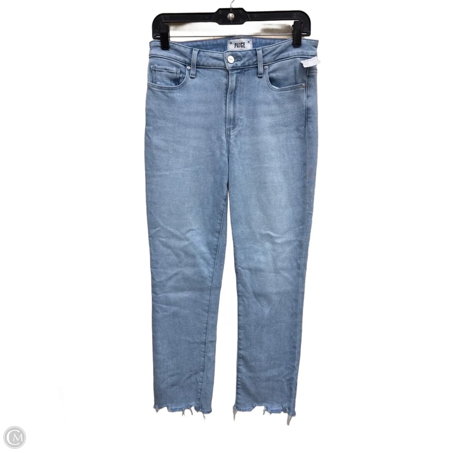 Jeans Straight By Paige In Blue Red & White, Size: 6