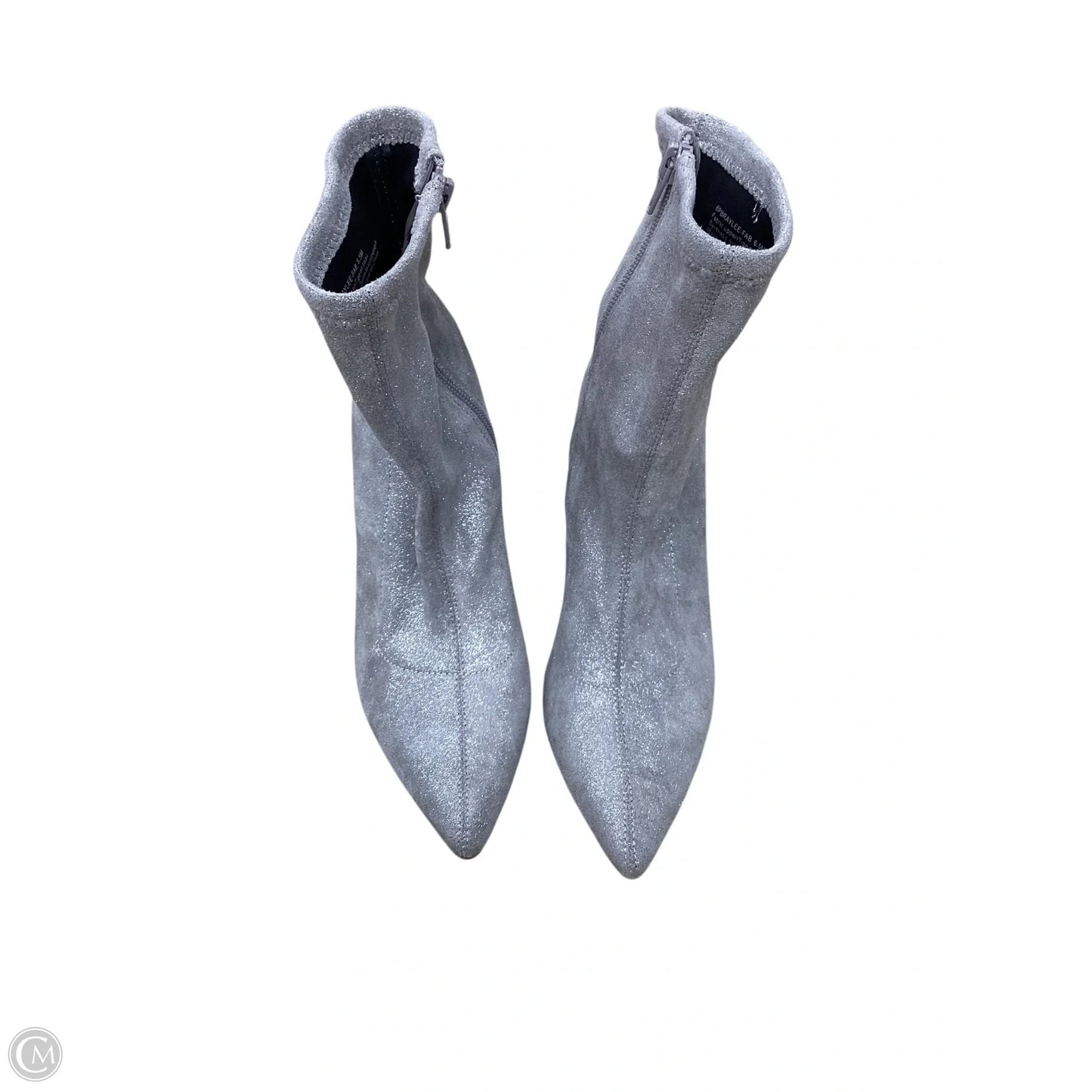 Boots Ankle Heels By Bp In Silver, Size: 6.5