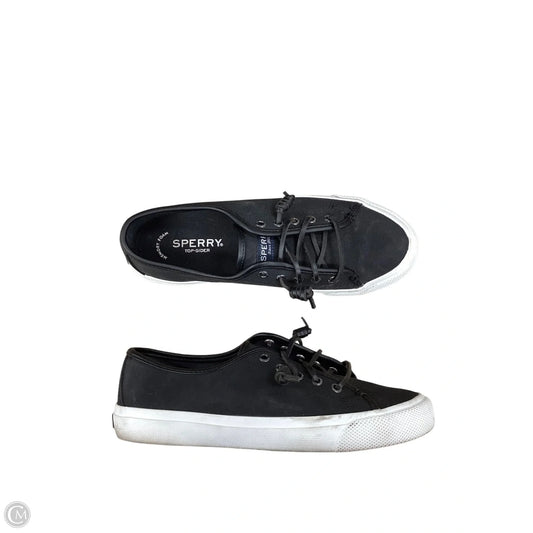 Shoes Sneakers By Sperry In Black, Size: 7.5