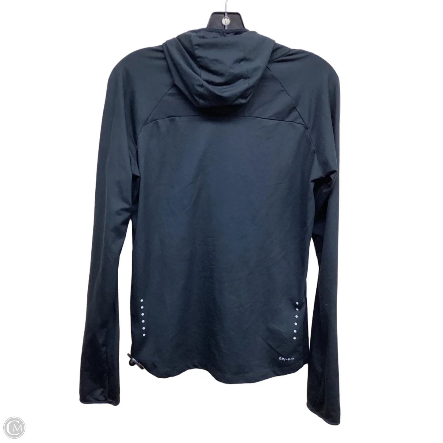 Athletic Top Long Sleeve Hoodie By Nike In Blue, Size: M