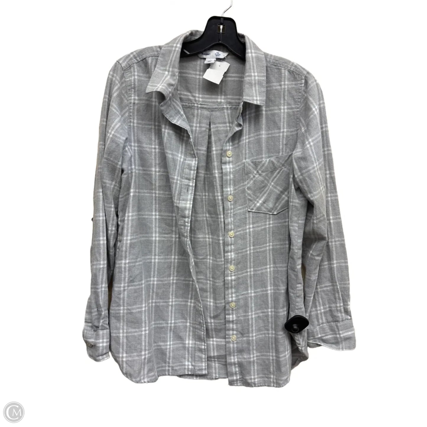 Top Long Sleeve By Old Navy In Grey, Size: M