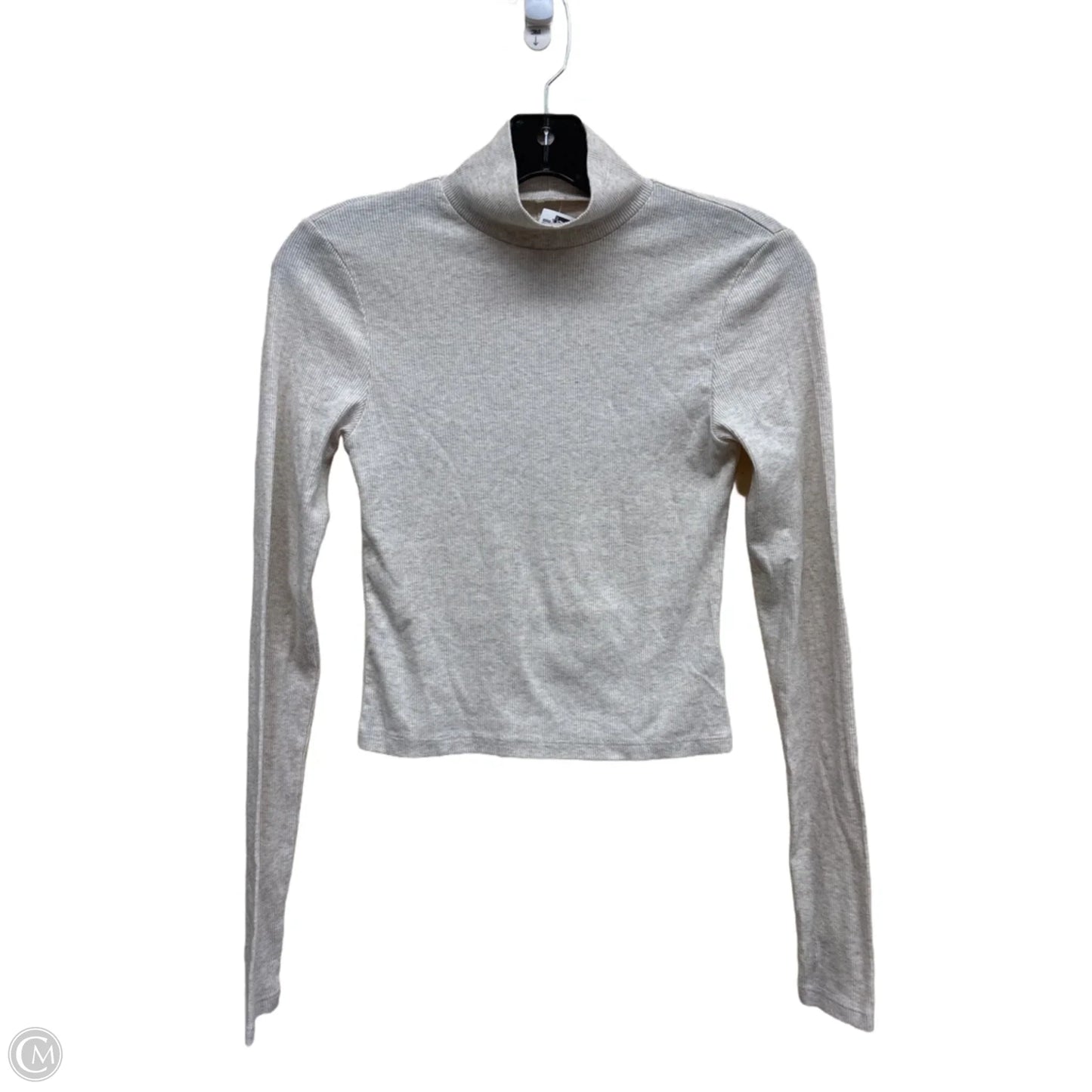 Top Long Sleeve By American Eagle In Tan, Size: S