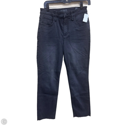 Jeans Straight By Kut In Black Denim, Size: 4