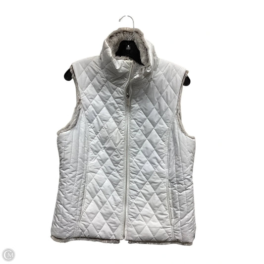 Vest Faux Fur & Sherpa By Weatherproof In White, Size: M