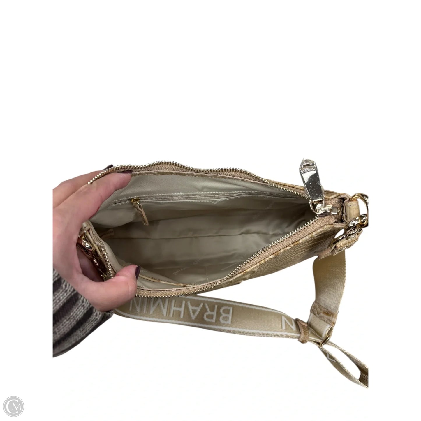 Handbag Designer By Brahmin, Size: Medium