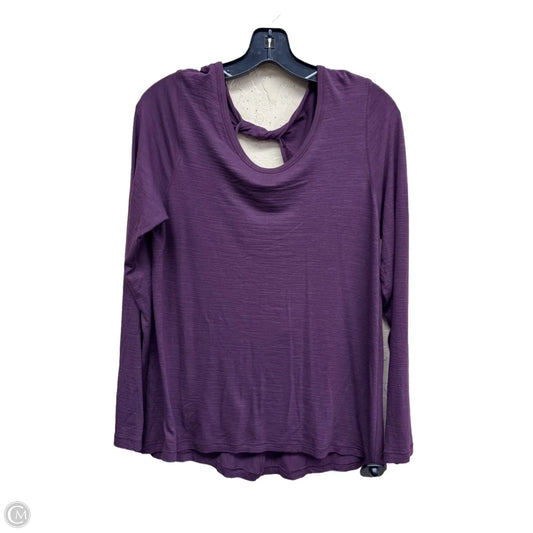 Top Long Sleeve By All In Motion In Purple, Size: M