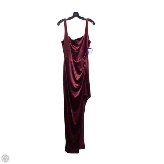 Dress Casual Maxi By Windsor In Maroon, Size: Xl