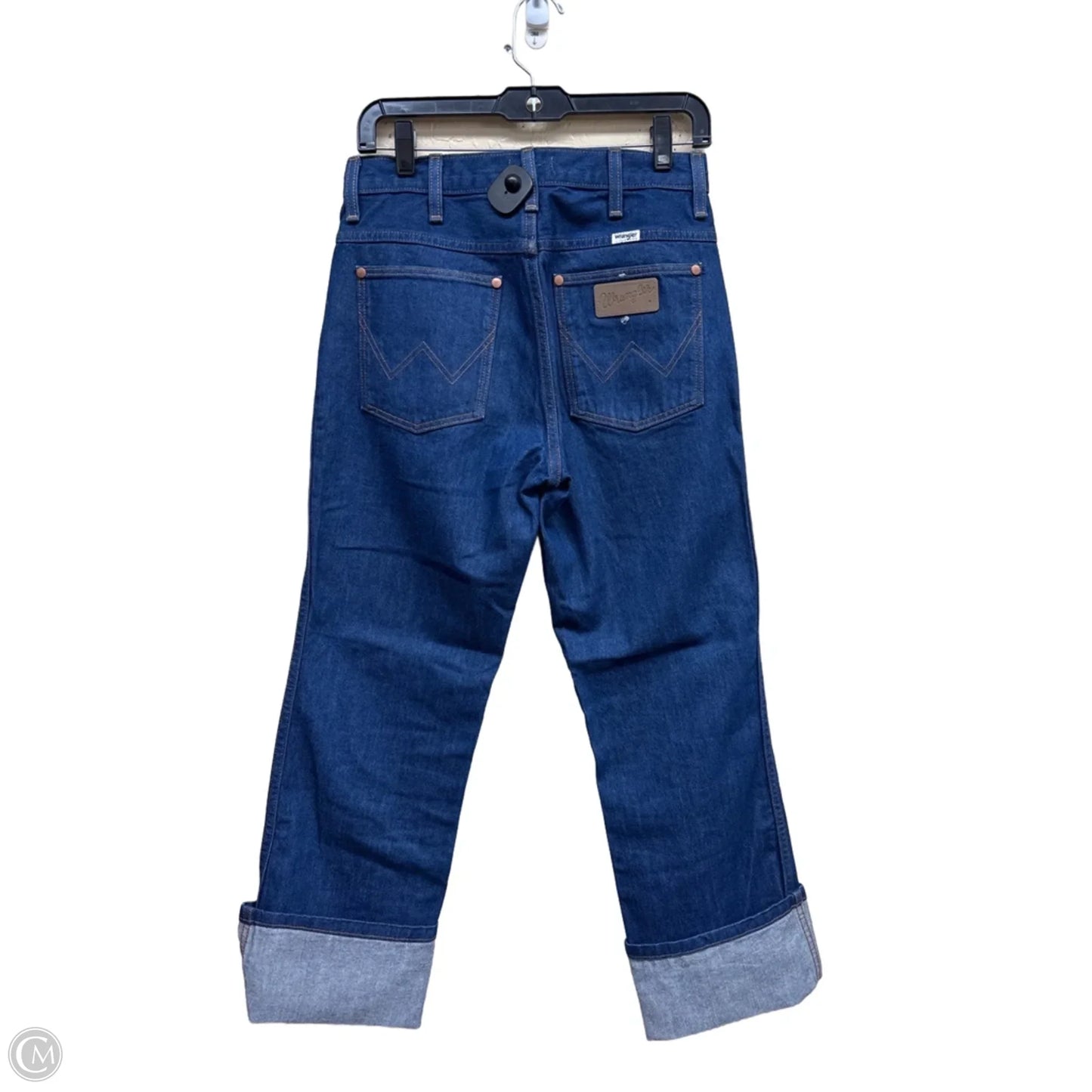 Jeans Straight By Wrangler In Blue Denim, Size: 4