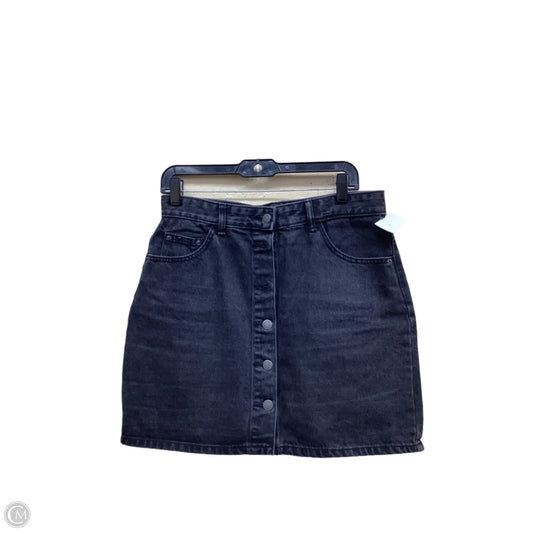 Skirt Mini & Short By Clothes Mentor In Black Denim, Size: L