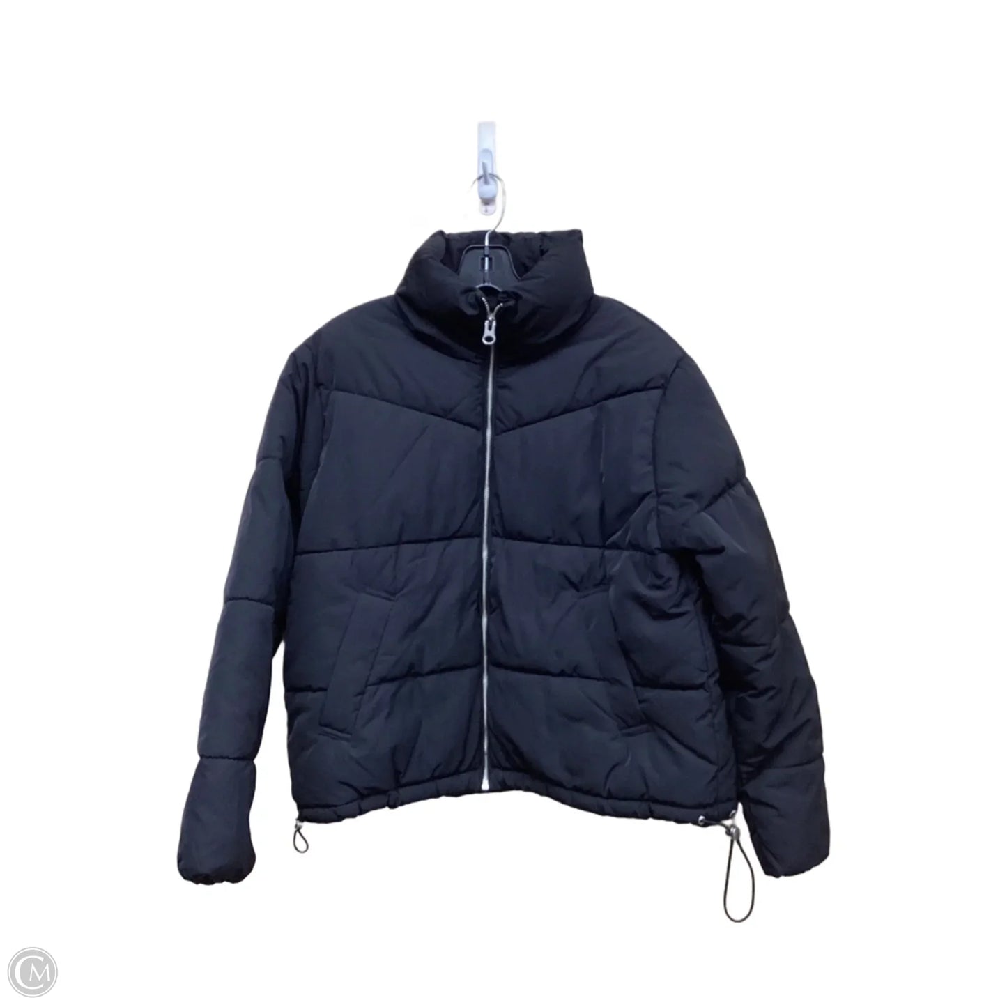 Coat Puffer & Quilted By Divided In Black, Size: S