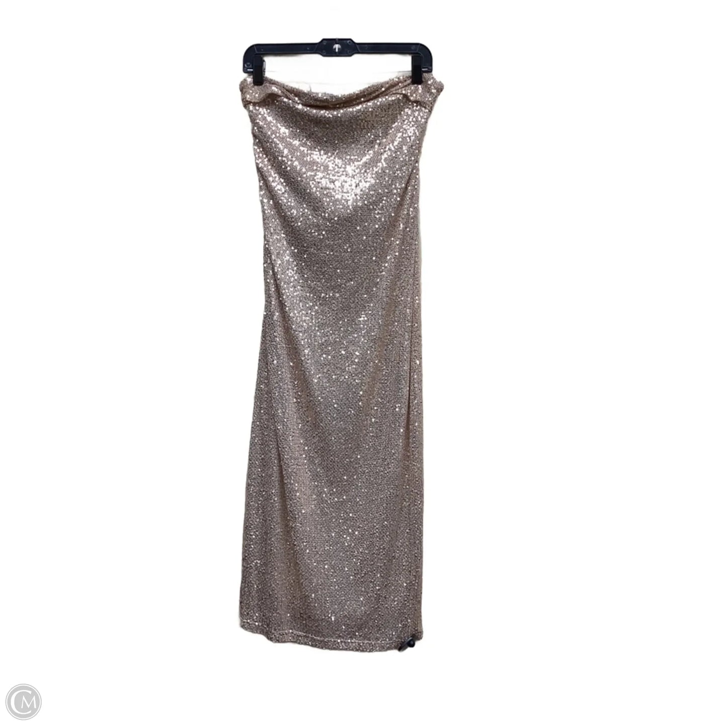 Dress Casual Maxi By Clothes Mentor In Rose Gold, Size: L