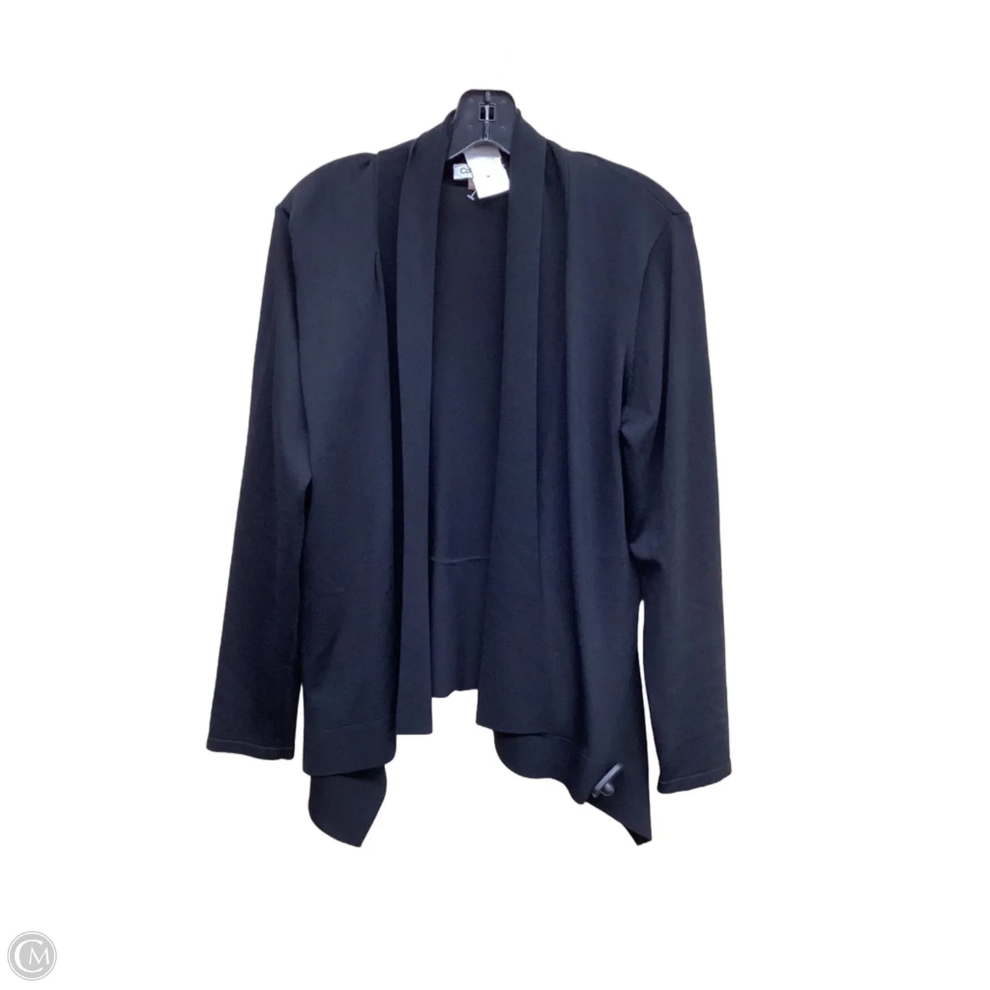 Sweater Cardigan By Calvin Klein In Black, Size: L