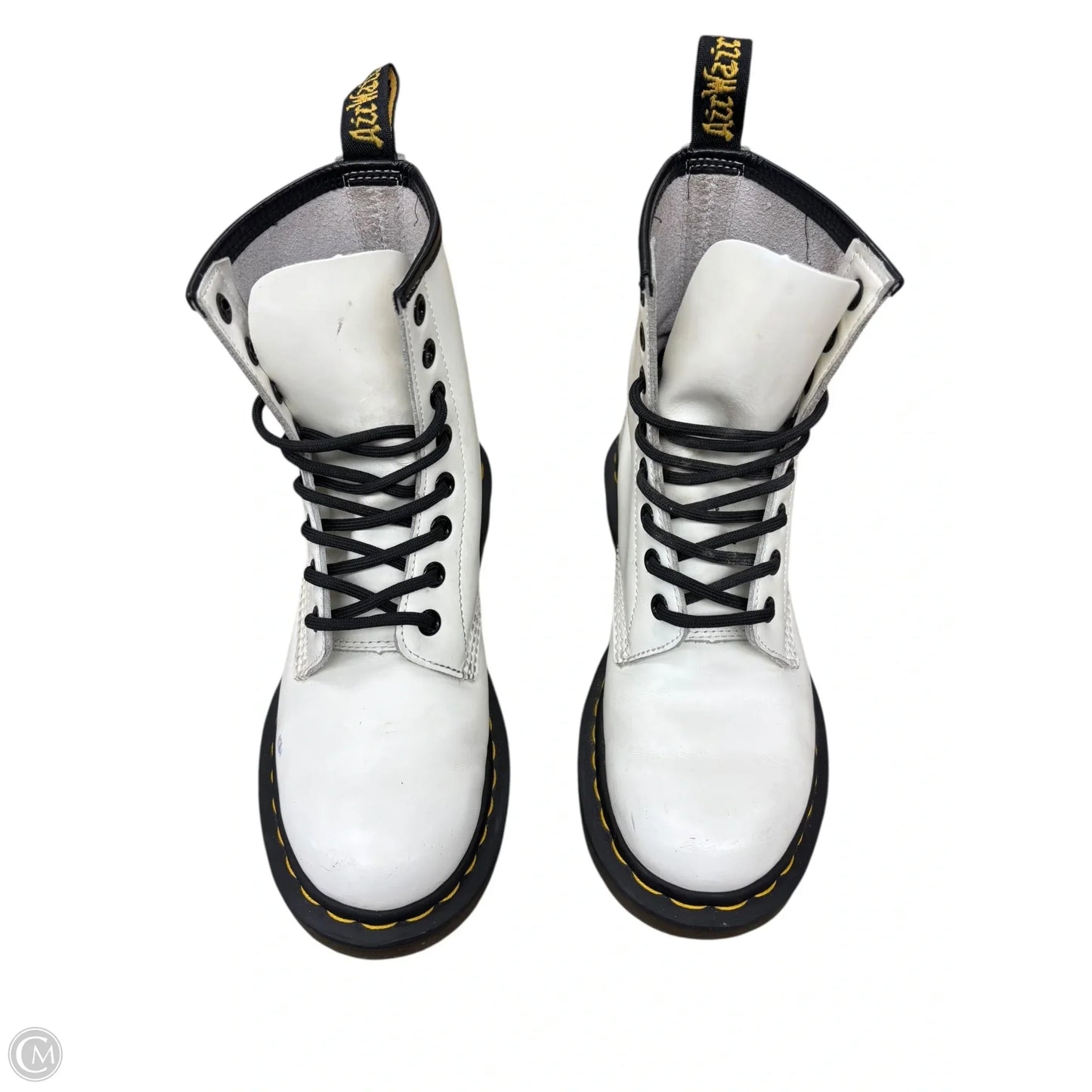 Boots Combat By Dr Martens In White, Size: 6