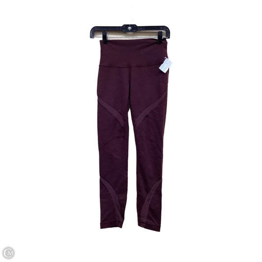 Athletic Pants By Lululemon In Maroon, Size: 4