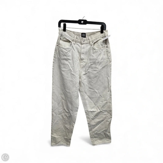 Jeans Straight By Bdg In White Denim, Size: 8