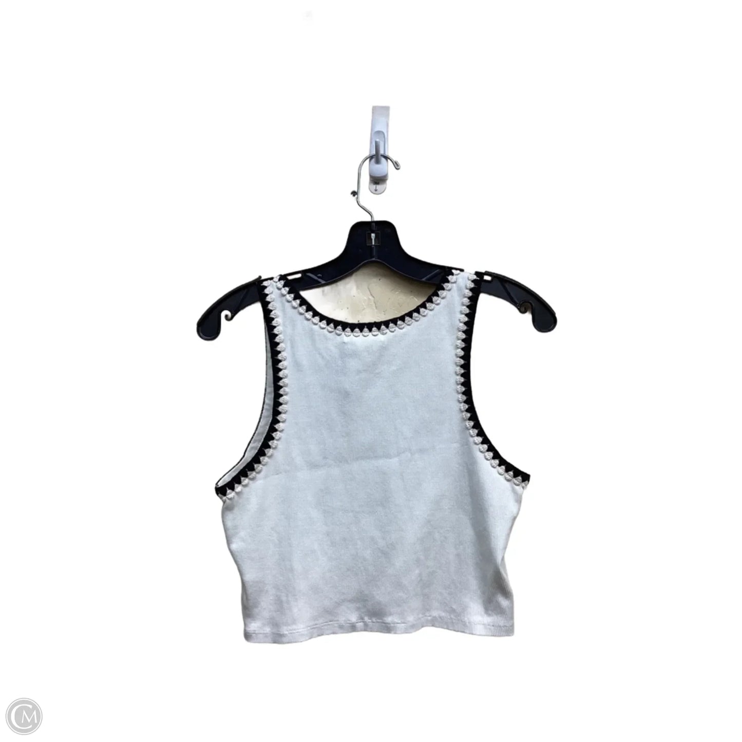 Top Sleeveless By Zara In White, Size: M