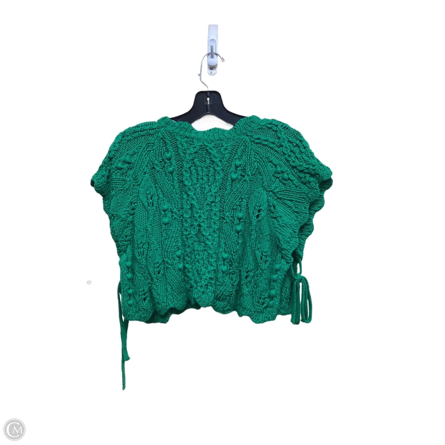 Top Short Sleeve By Zara In Green, Size: S