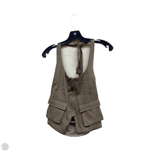 Top Sleeveless By Clothes Mentor In Brown, Size: M