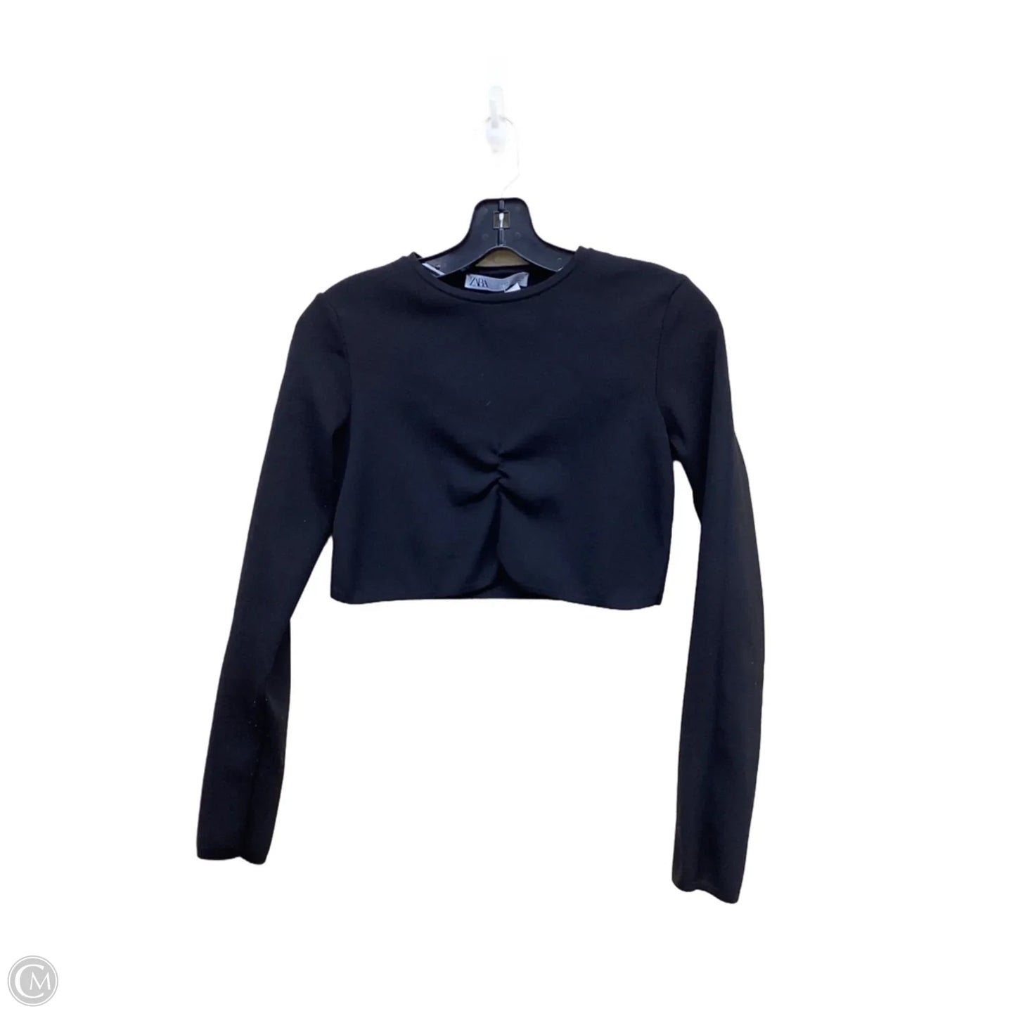 Top Long Sleeve By Zumba In Black, Size: M