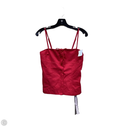 Top Sleeveless By Clothes Mentor In Red, Size: S