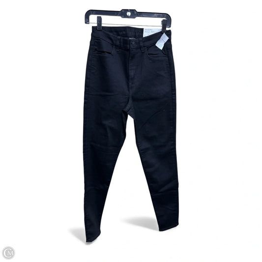 Jeans Skinny By American Eagle In Black Denim, Size: 6
