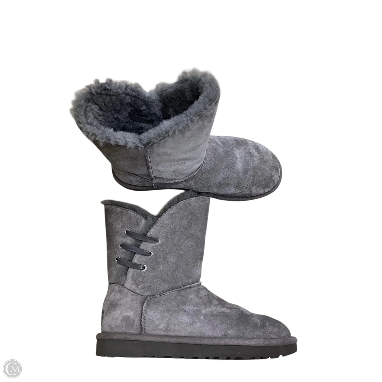 Boots Designer By Ugg In Grey, Size: 8