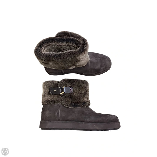 Boots Designer By Ugg In Brown, Size: 8.5