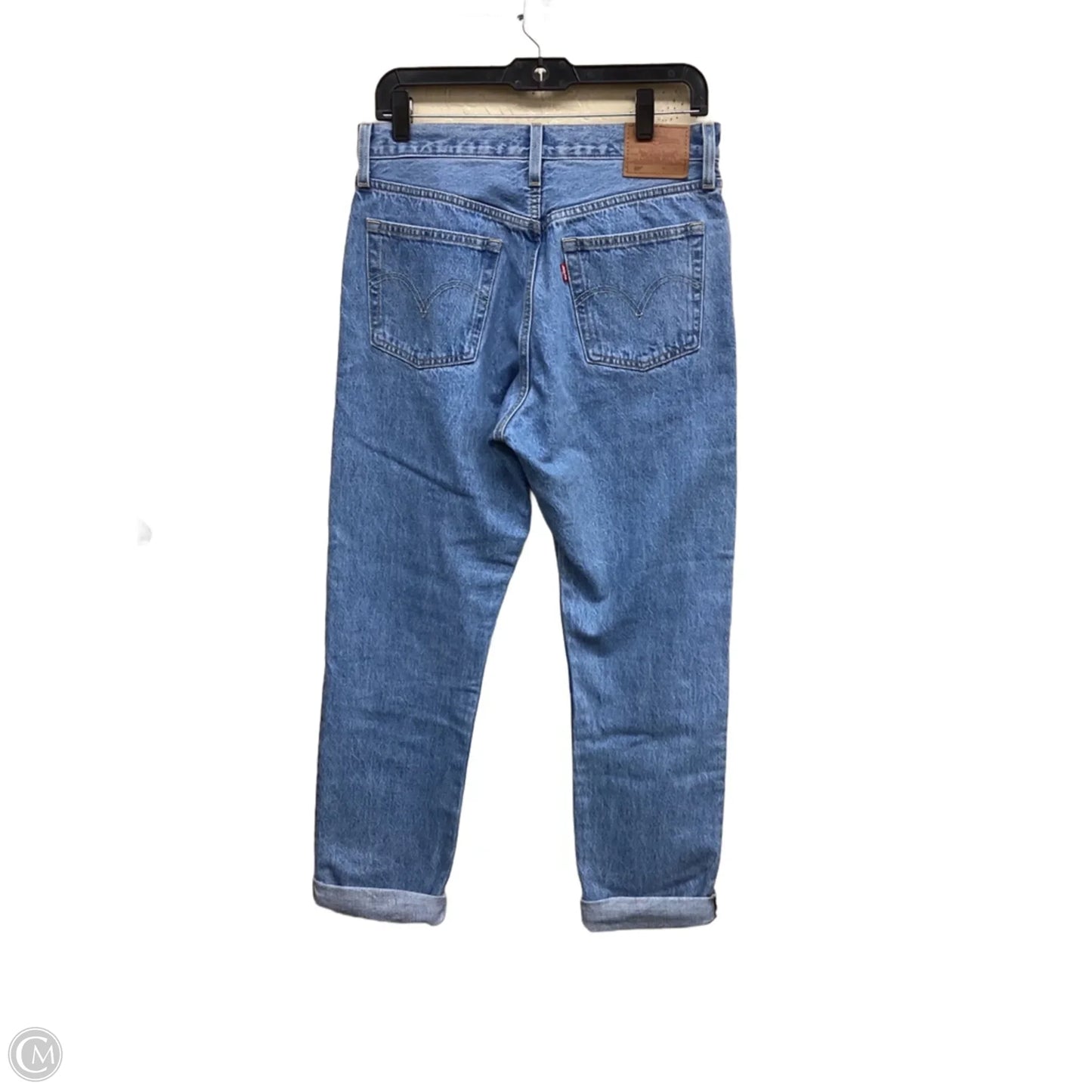 Jeans Straight By Levis In Blue Denim, Size: 6