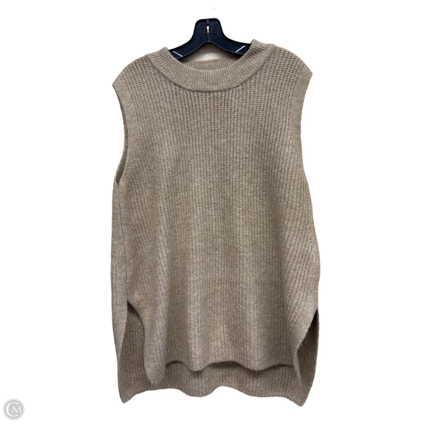 Vest Sweater By Cece In Tan, Size: M
