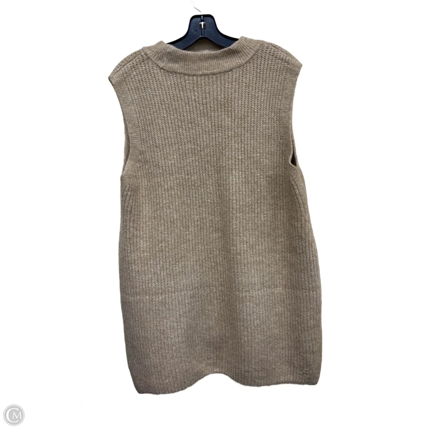 Vest Sweater By Cece In Tan, Size: M