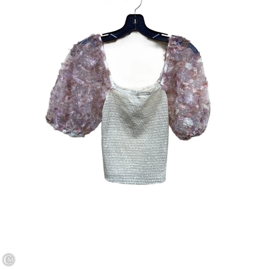 Top Short Sleeve By Free People In Cream, Size: S