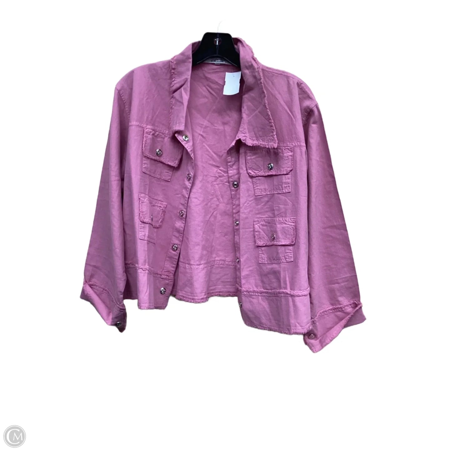 Top Long Sleeve By Clothes Mentor In Pink, Size: M