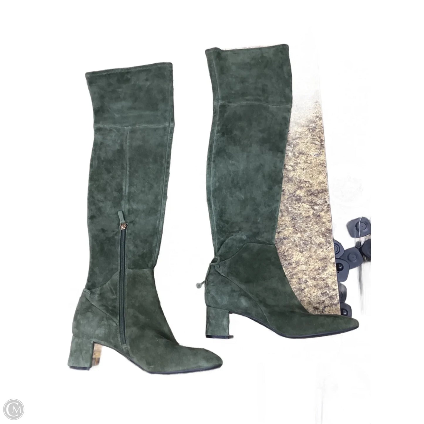 Boots Designer By Tory Burch In Green, Size: 7.5