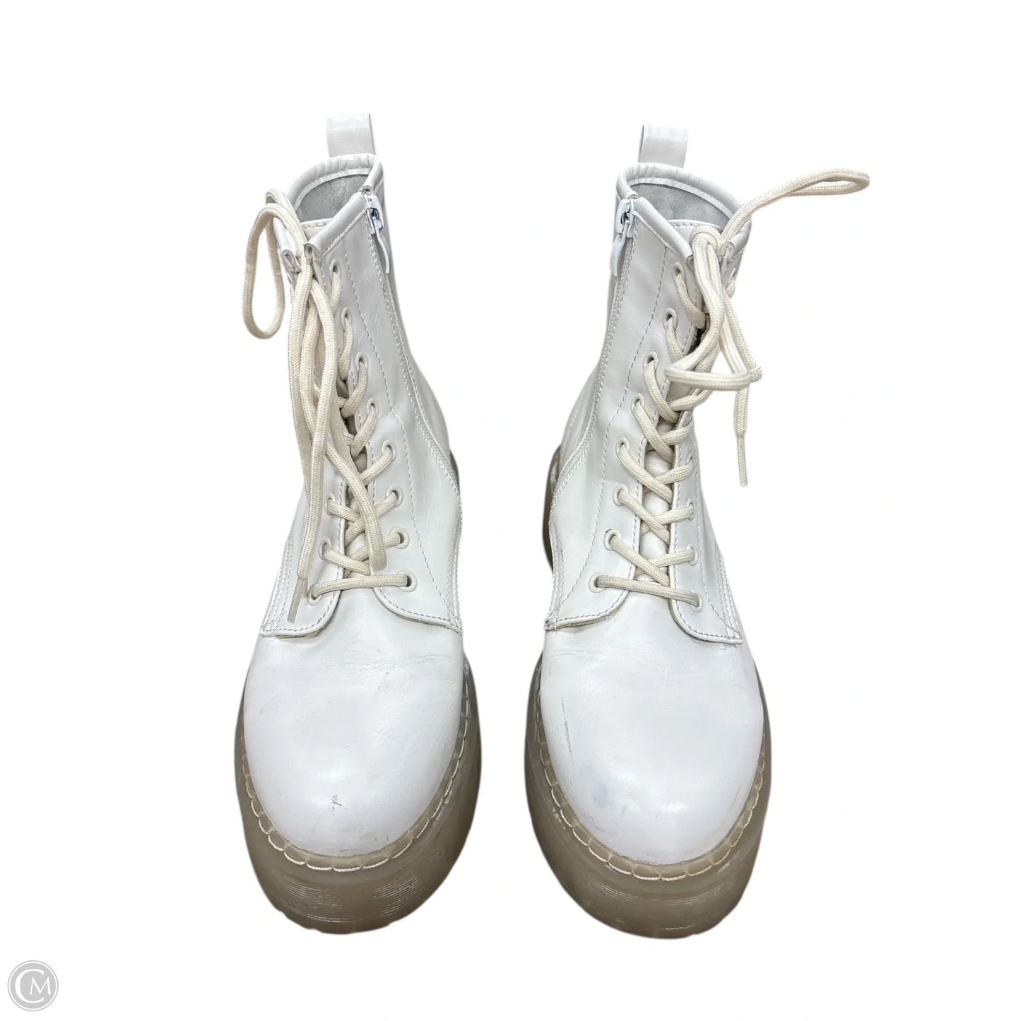 Boots Combat By Steve Madden In White, Size: 7
