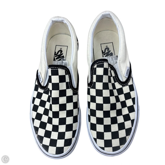 Shoes Sneakers By Vans In Black & White, Size: 7