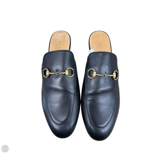 Shoes Luxury Designer By Gucci In Black, Size: 8.5